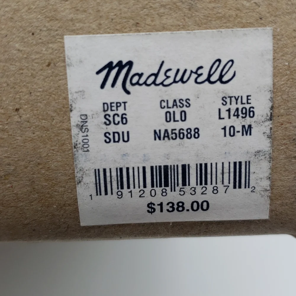 Madewell NIB Rosalie Size 10 in Sand Dune-Neutral-Suede Upper Capsule Wardobe